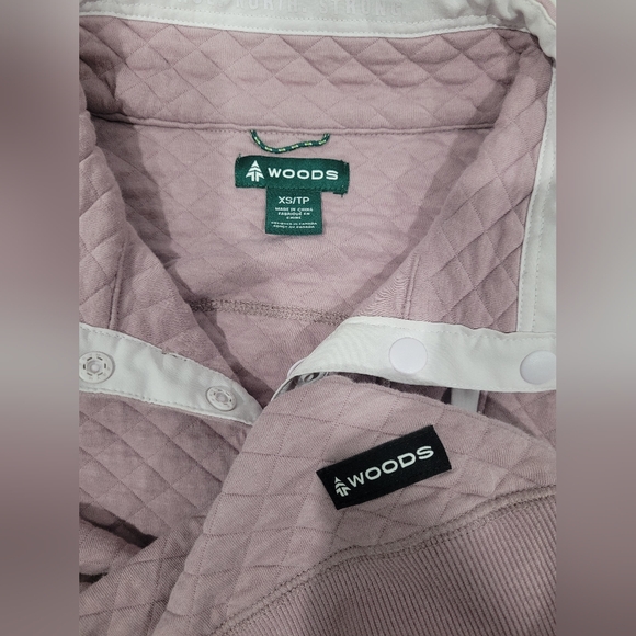 WOODS FARNHAM  WOMEN'S 3/4 SNAP SWEATSHIRT Sz XS - Picture 6 of 10